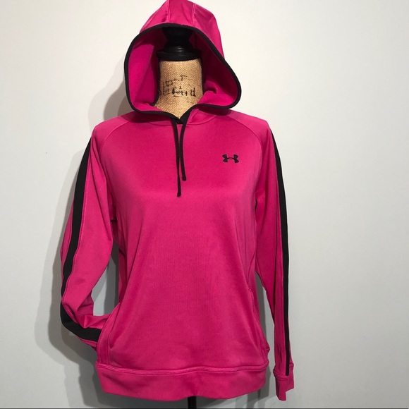 Under Armour Tops - EUC Under Armour Fleeced Lined Hoodie Hot Pink LG